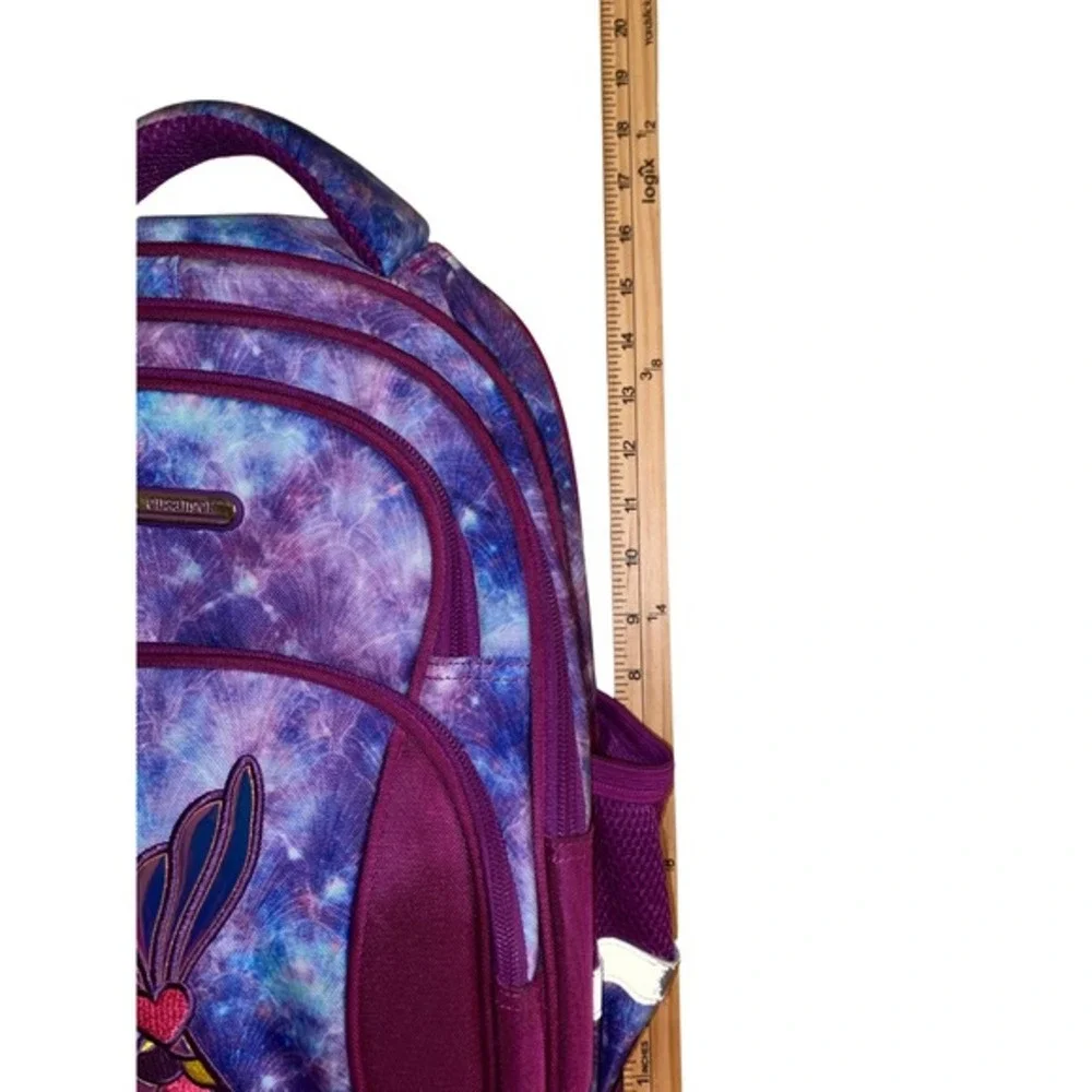 Cusangels‎ Girls Backpack Butterfly Galaxy Purple Pink Padded Reflective